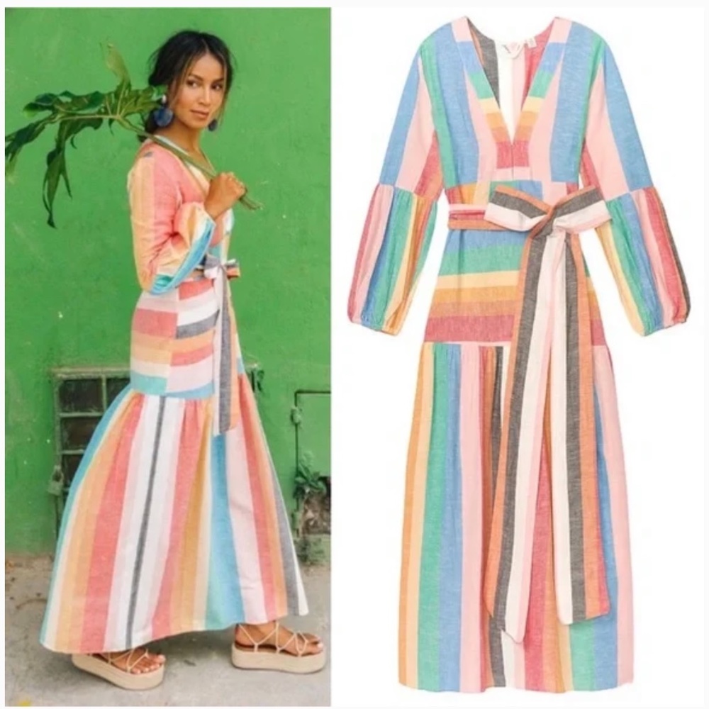 Billabong Sincerely Jules Mix It Up Striped Maxi Dress